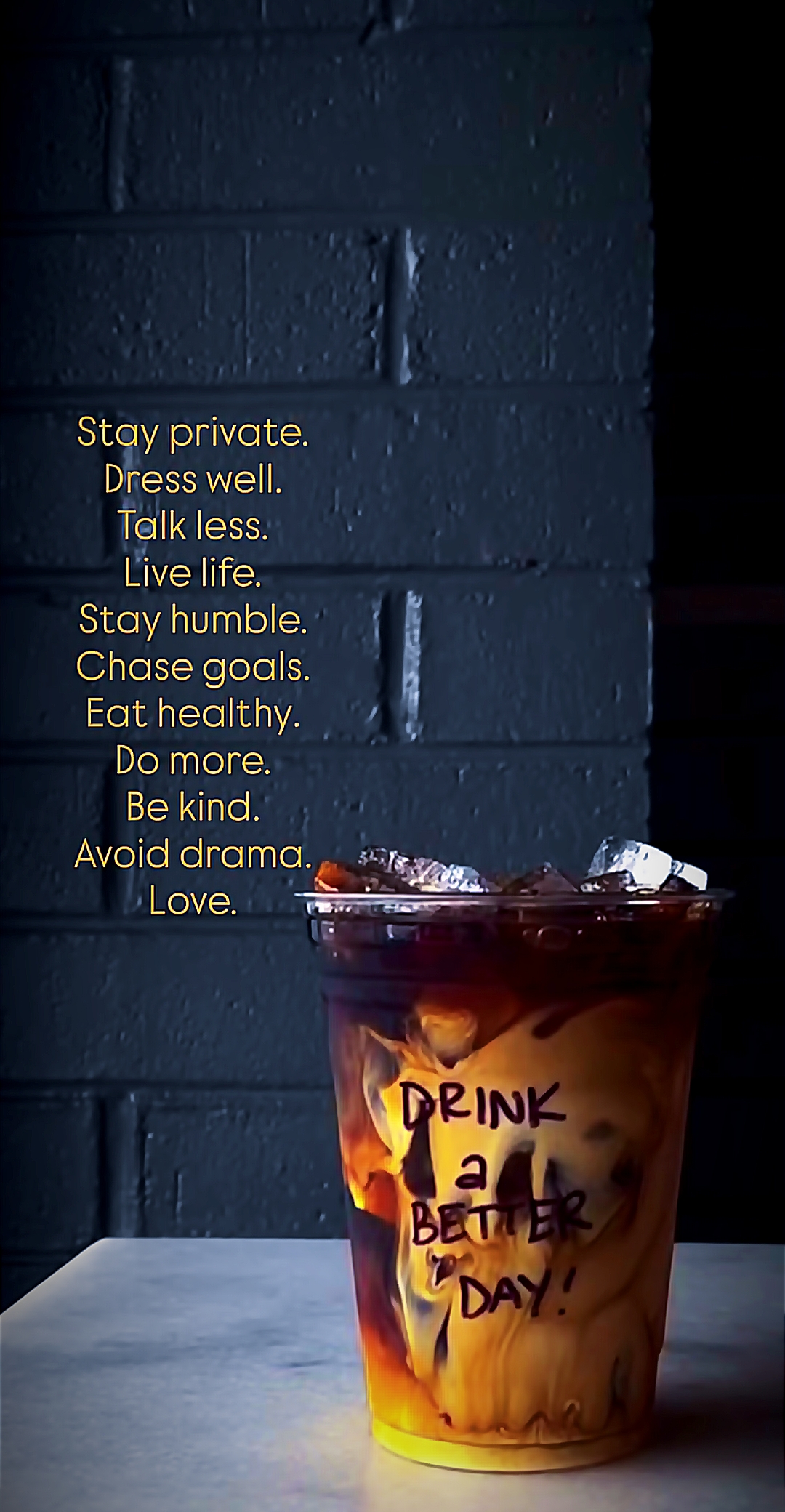 Iced coffee — drink a better day