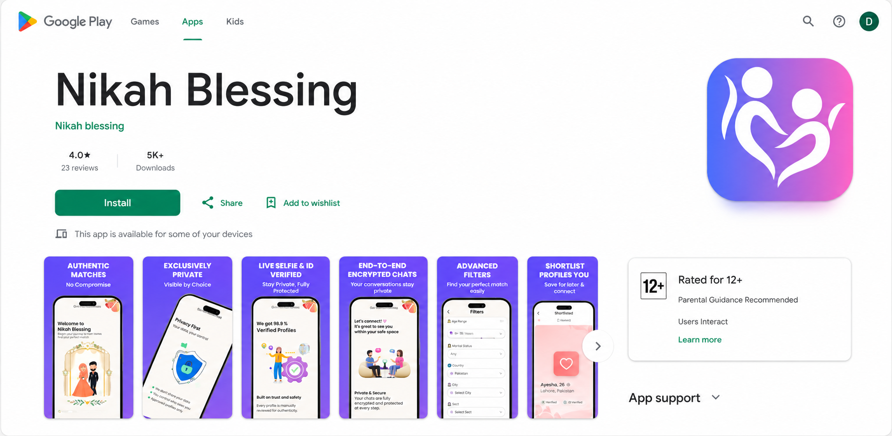 NikahBlessing mobile app on Google Play